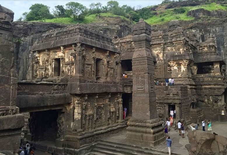 Vista aérea del Templo Kailasha