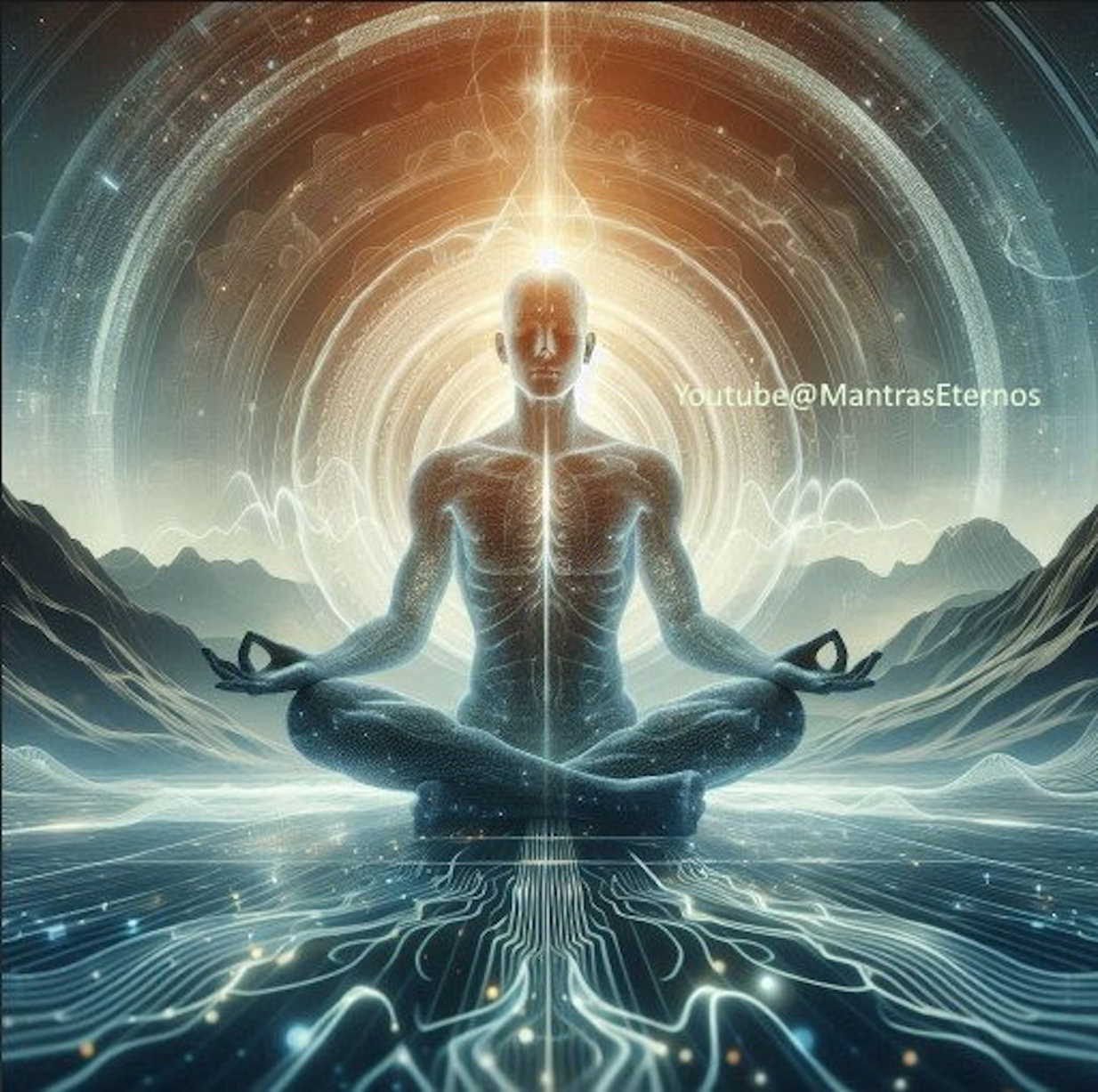 Imagen de una persona meditando